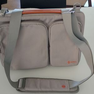 Tomtoc Microsoft laptop 13.3" to 13.5" bag. Color light grey, used only once.